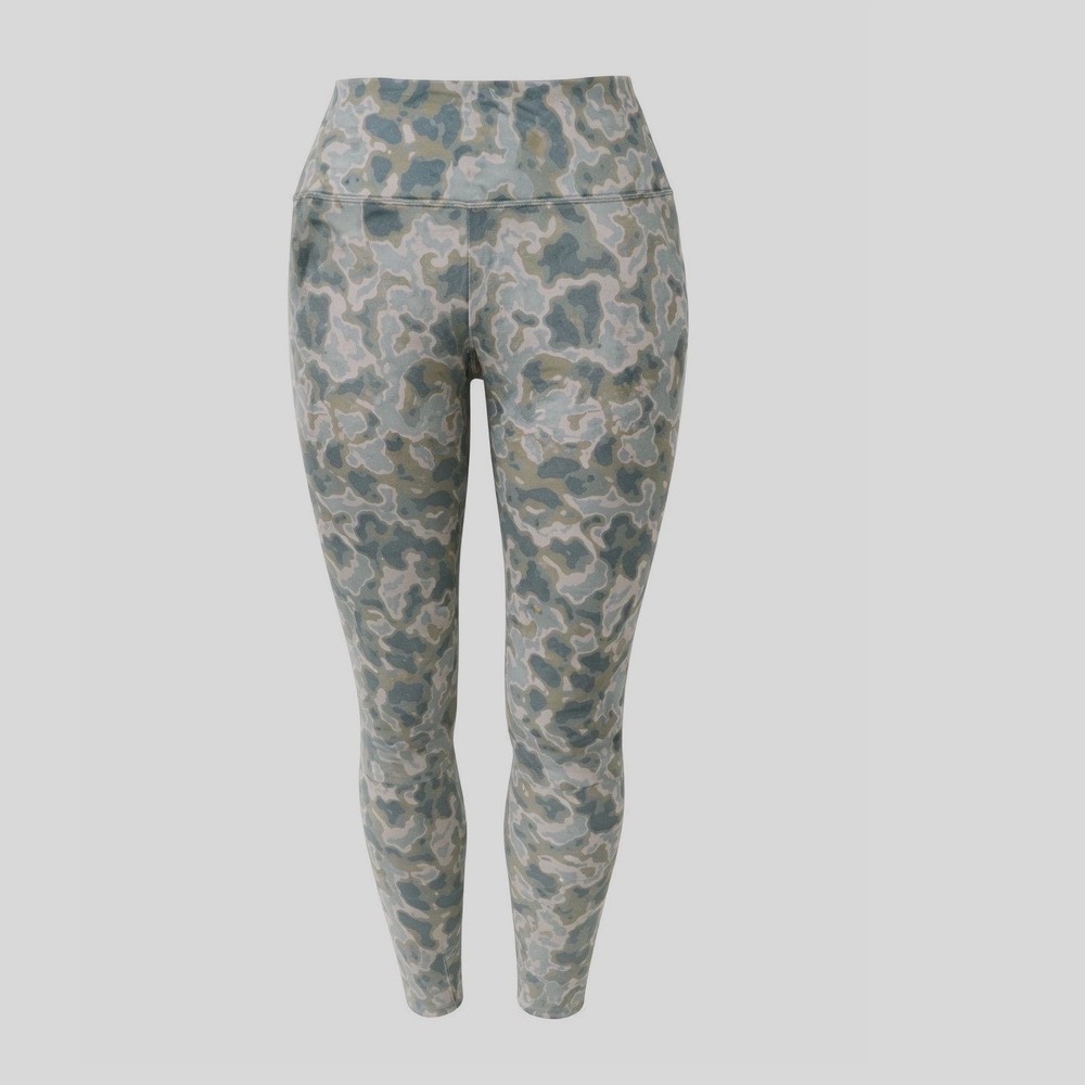 Lysse Camo Leggings Womens‎ L 7/8 Ankle Length Stretch Control Waist Athleisure